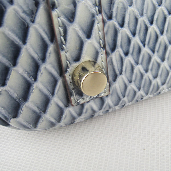 Replica Hermes Birkin 30CM Fish Veins Leather Bag Blue 6088 On Sale